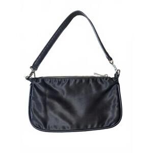 Zara Black Satin-y Shoulder Bag